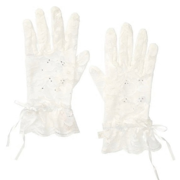 Victoria’s Secret Shine Costume Gloves Lingerie Bedroom Cosplay White Lace Y2K - Picture 6 of 17